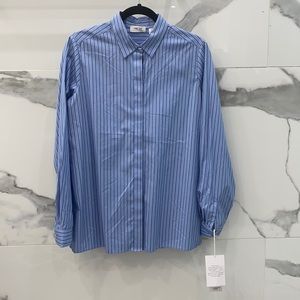 BRAND NEW WITH TAGS Per Se button Oxford blouse size 10, never before worn